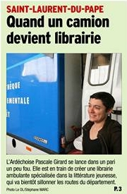 librairie ambulante, librairie itinérante, librairie jeunesse, Ardèche, livre